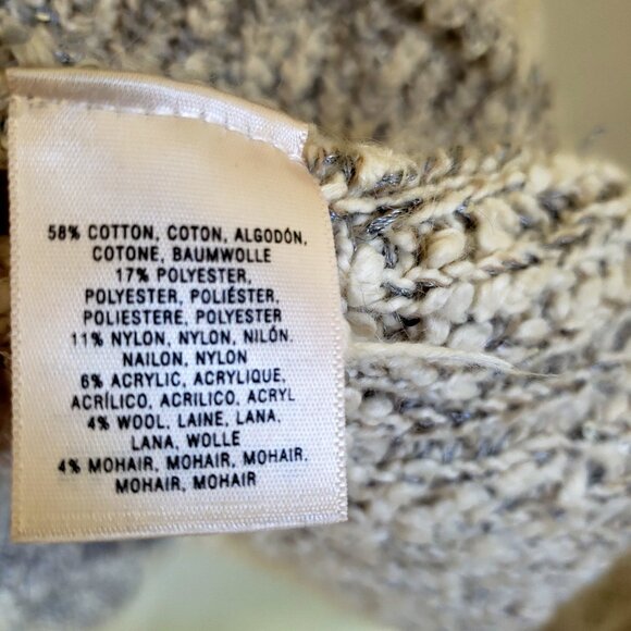 Anthropologie Knitted And Knotted Multicolor Loose Weave Cardigan M - Picture 6 of 10